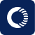 Icon with a white crescent and radiating lines on a dark blue background.